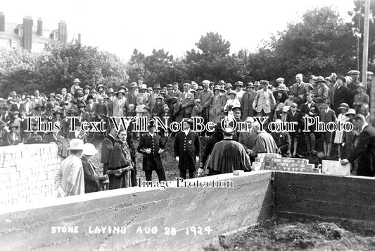 SF 3421 - Stone Laying, Southwold, Suffolk 1924