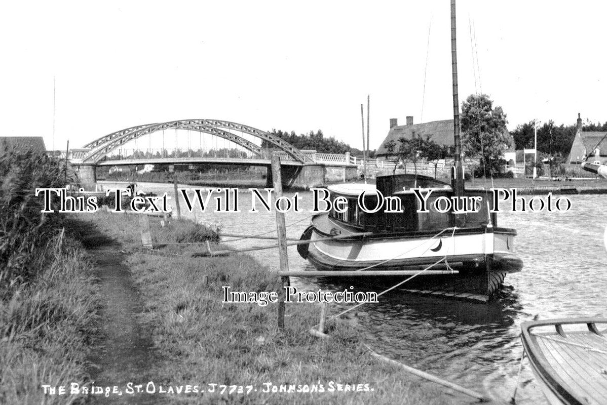 SF 3458 - The Bridge, St Olaves, Suffolk c1950