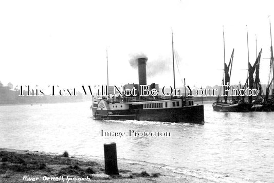 SF 3497 - Paddle Steamer, River Orwell, Ipswich, Suffolk