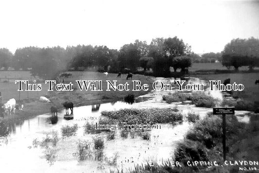 SF 3509 - River Gipping, Claydon, Suffolk c1922