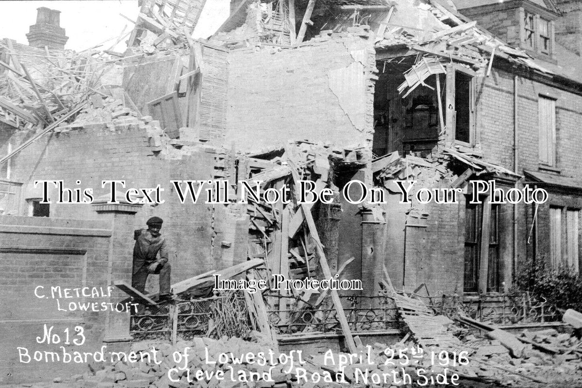 SF 3528 - Bombardment Of Lowestoft, Cleveland Road, Suffolk 1916 WW1