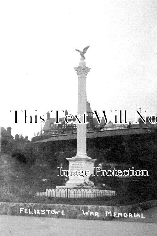 SF 3554 - Felixstowe WW1 War Memorial, Suffolk c1921