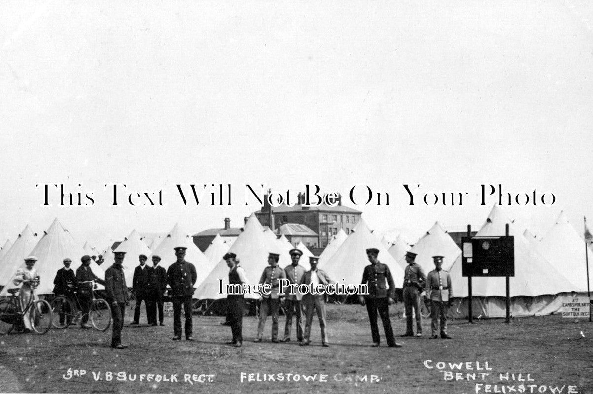 SF 359 - Suffolk Regiment, Felixstowe Camp, Suffolk 1907