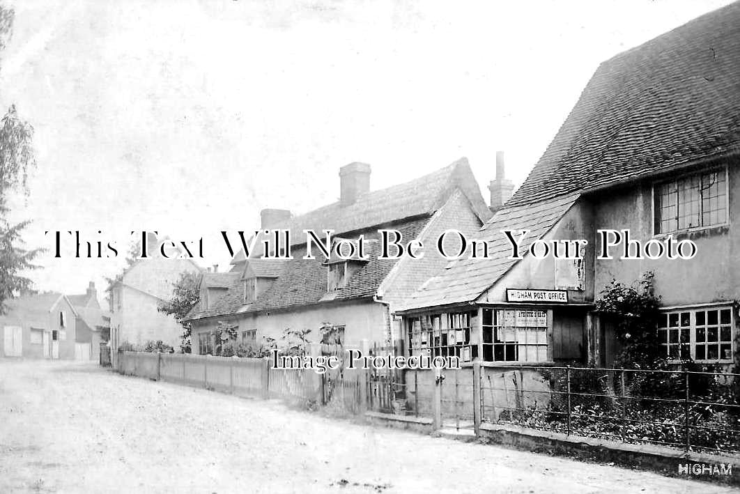 SF 3591 - Higham Post Office, Suffolk c1909