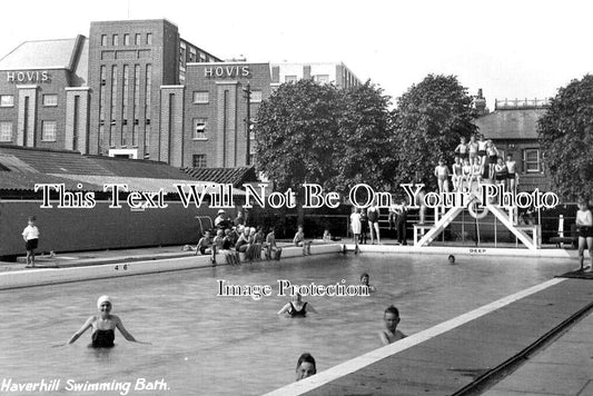 SF 3616 - Haverhill Swimming Bath Pool, Suffolk c1950