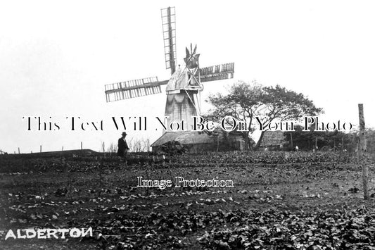 SF 3640 - Alderton Smock Windmill, Mill, Suffolk c1920