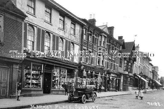 SF 3658 - Market Place, Sudbury, Suffolk c1924