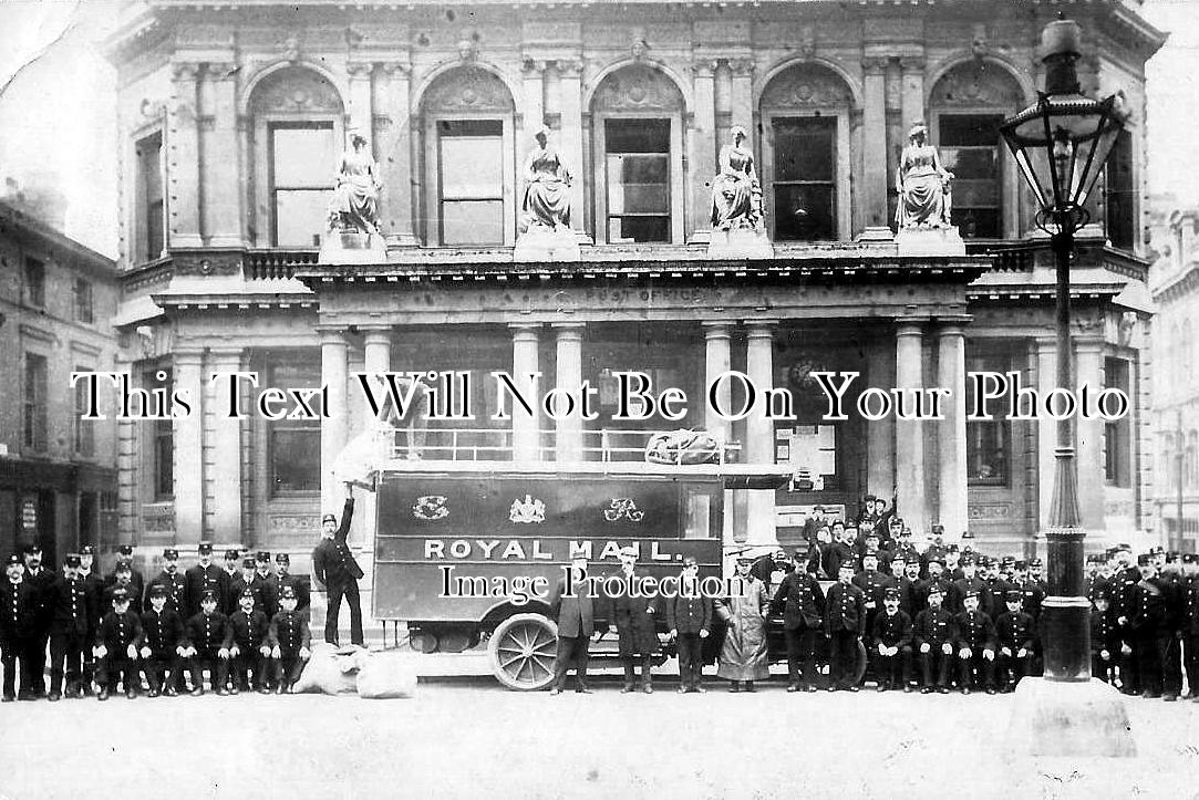 SF 3667 - Royal Mail Van Outside Ipswich Post Office, Suffolk c1907