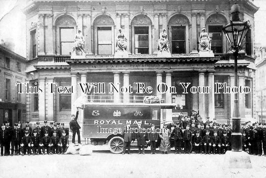 SF 3667 - Royal Mail Van Outside Ipswich Post Office, Suffolk c1907