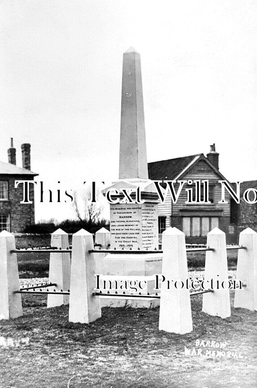 SF 3683 - Barrow War Memorial, Bury St Edmunds, Suffolk