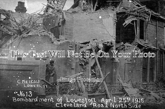 SF 3724 - Bombardment Of Lowestoft, Cleveland Road, Suffolk 1916 WW1