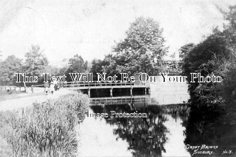 SF 378 - Croft Bridge, Sudbury, Suffolk c1908