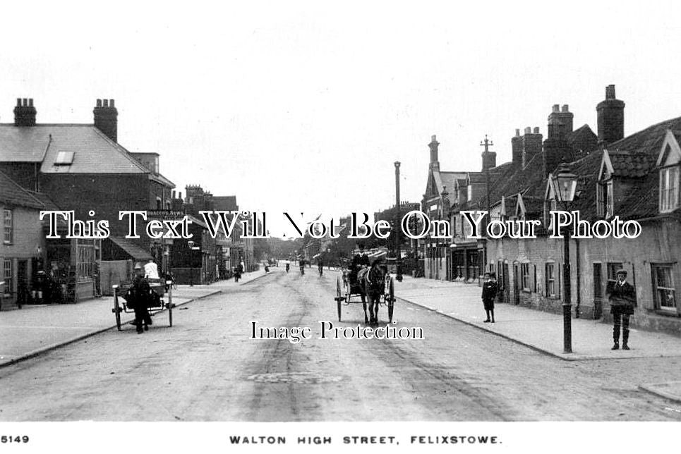 SF 3792 - Walton High Street, Felixstowe, Suffolk c1912