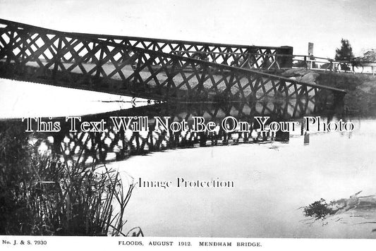 SF 3823 - Flood Damage, Mendham Bridge, Suffolk 1912