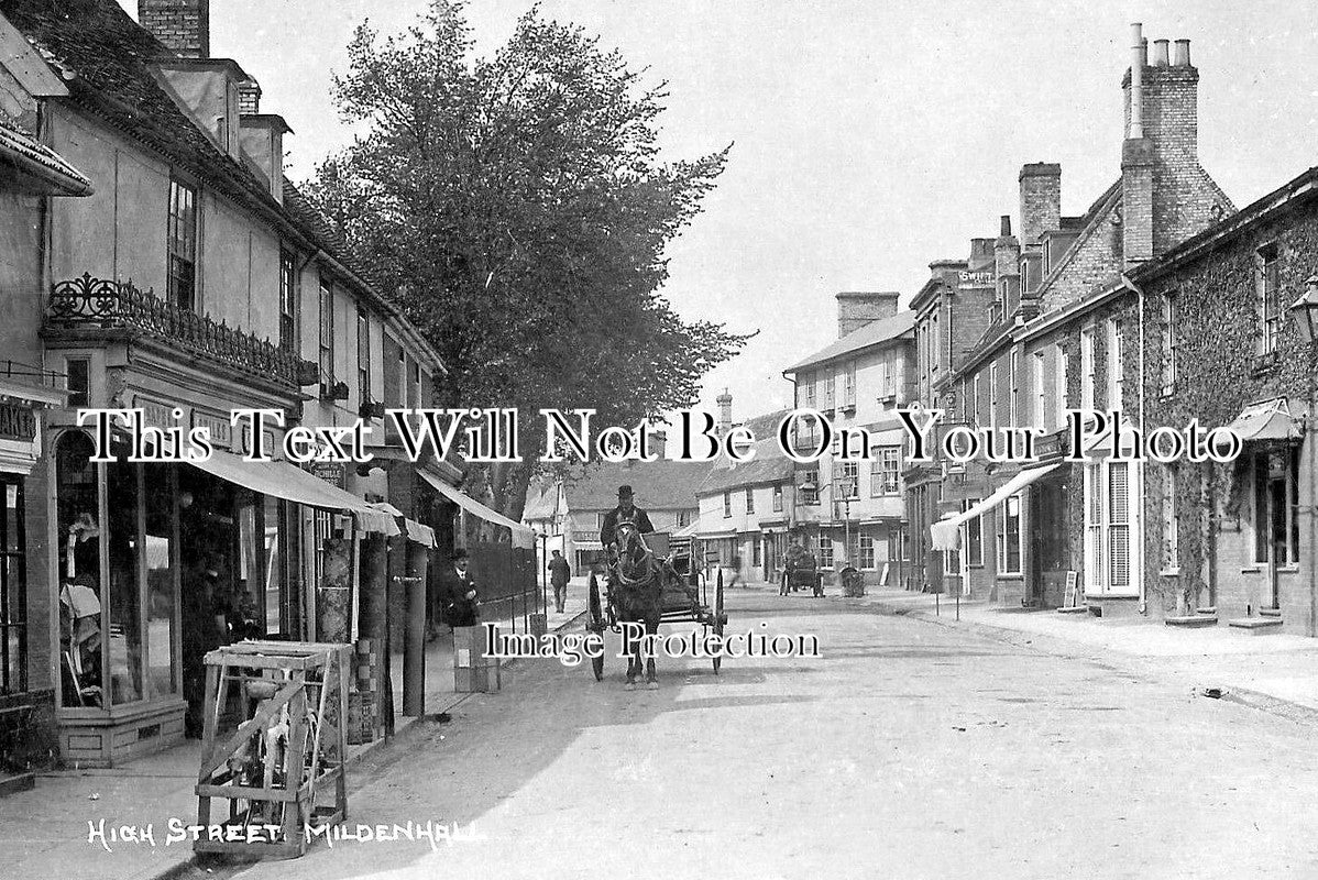 SF 3863 - High Street, Mildenhall, Suffolk c1909