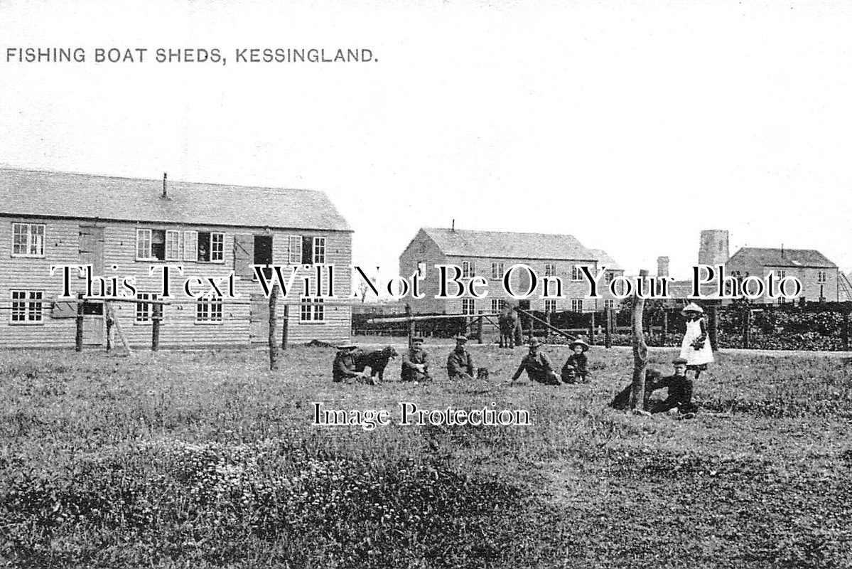 SF 3884 - Fishing Boat Sheds, Kessingland, Suffolk