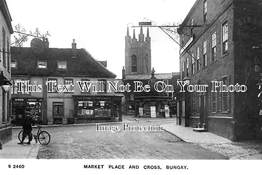 SF 3893 - Market Place & Cross, Bungay, Suffolk c1908