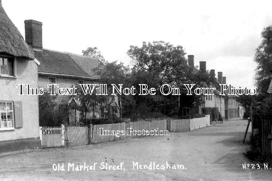 SF 3963 - Old Market Street, Mendlesham, Stowmarket, Suffolk c1924