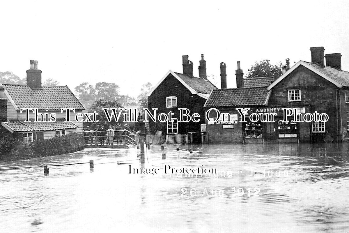 SF 3977 - Framlingham Floods, Suffolk 1912