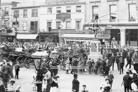 SF 4031 - Royal Visit To Cornhill, Ipswich, Suffolk 1910