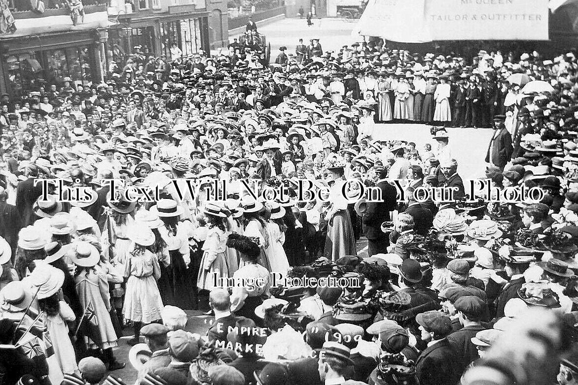 SF 4069 - Empire Day, Beccles Market Place, Suffolk 1909