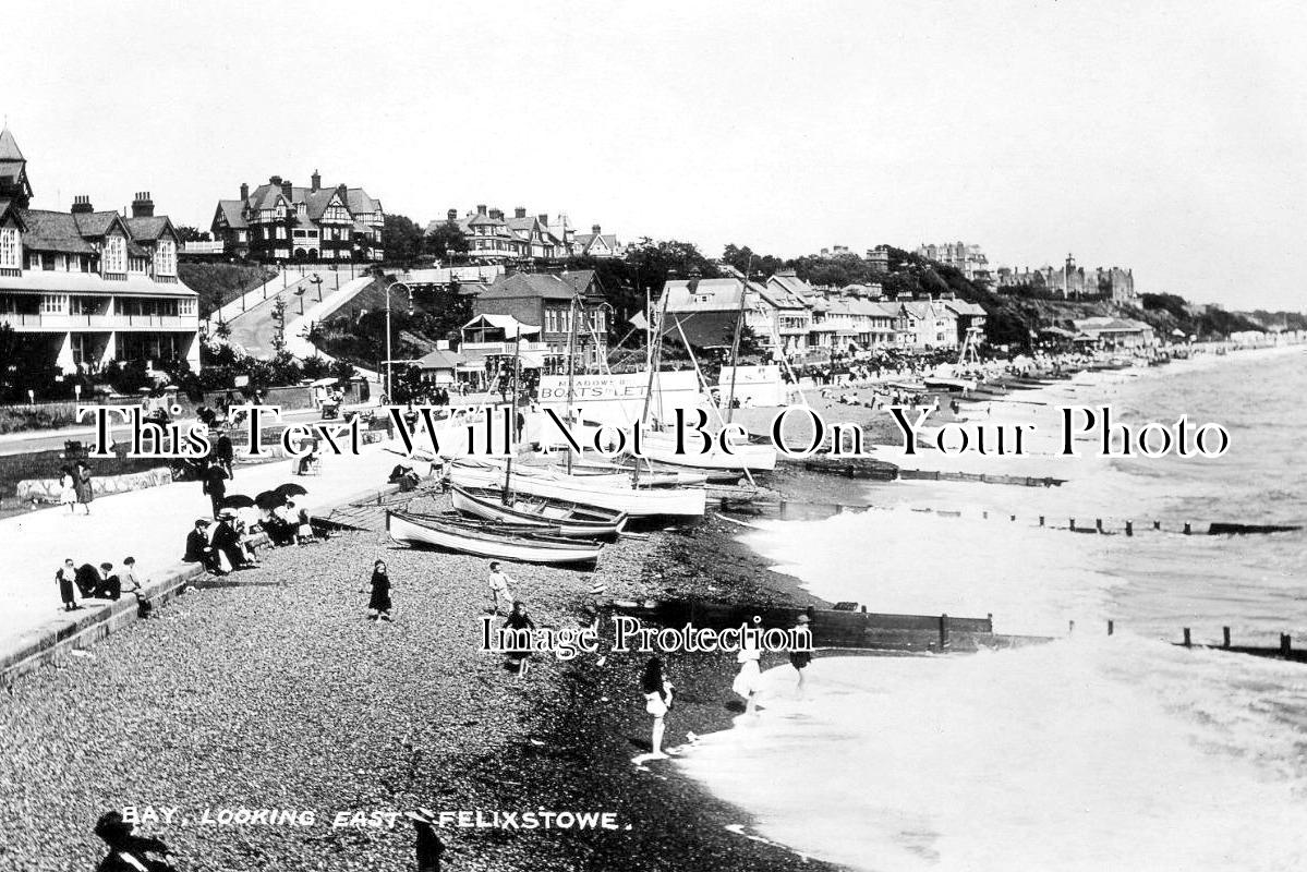 SF 4147 - Felixstowe Bay Looking East, Suffolk