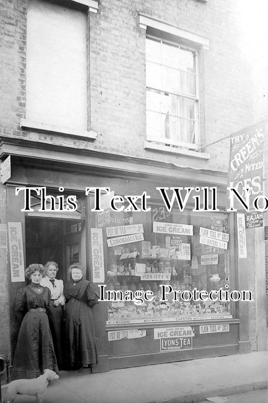 SF 415 - Greens Shopfront, 21 St Margarets Street, Ipswich, Suffolk c1910