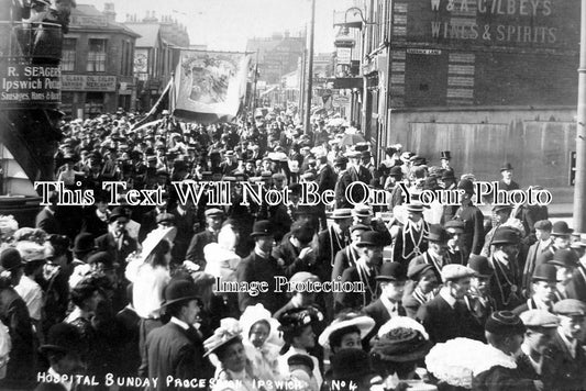 SF 416 - Hospital Sunday Procession, Ipswich, Suffolk