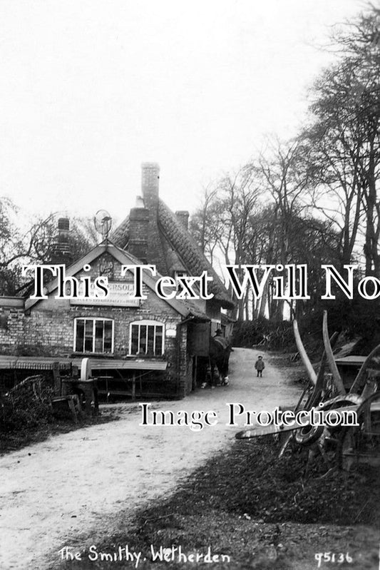 SF 418 - Blacksmiths Shop, Wetherden, Stowmarket, Suffolk c1924
