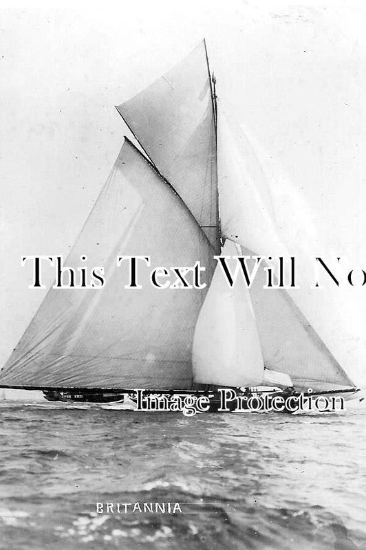 SF 4184 - Racing Yacht HMY Britannia, Suffolk c1907