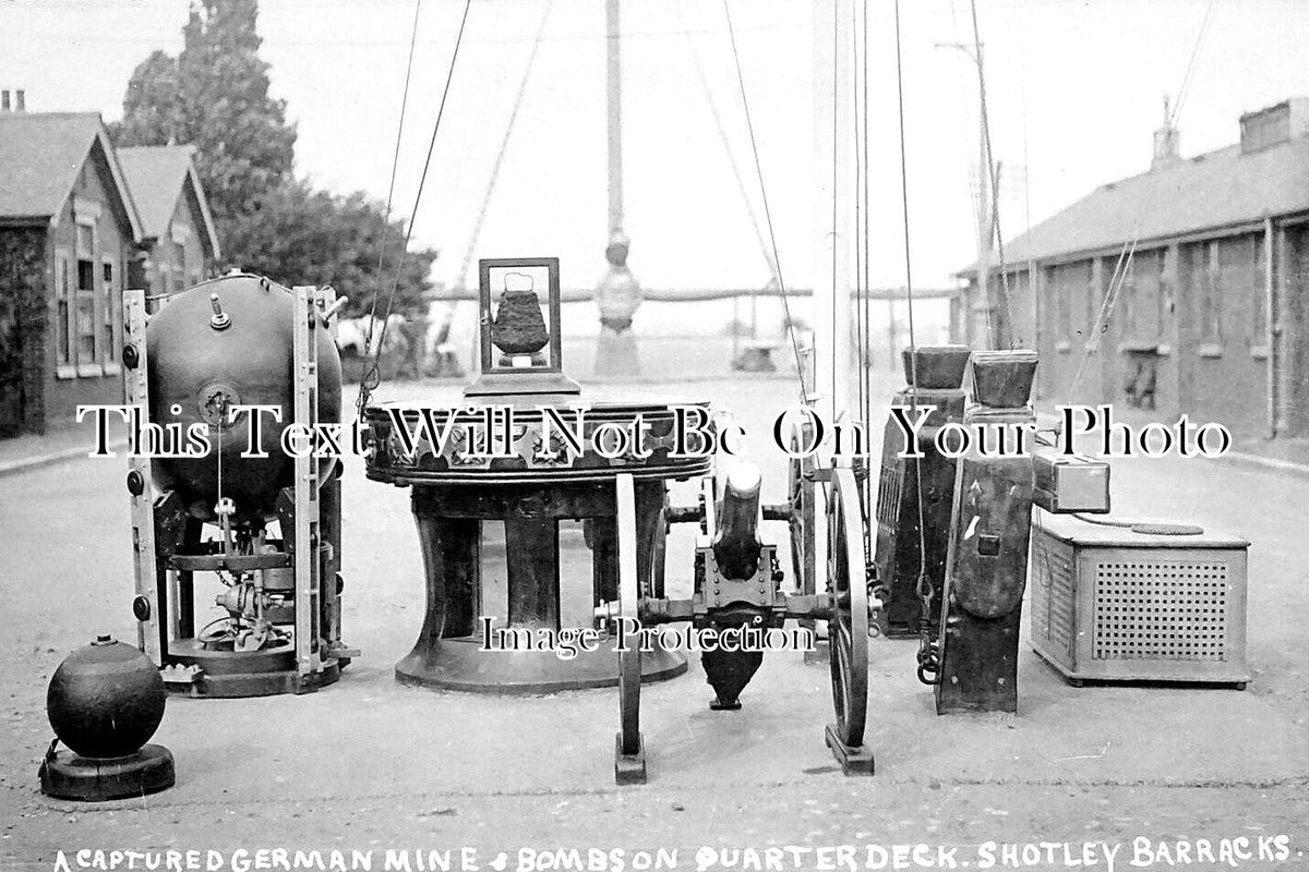 SF 4198 - Captured German Mine & Bombs, Shotley Barracks c1933