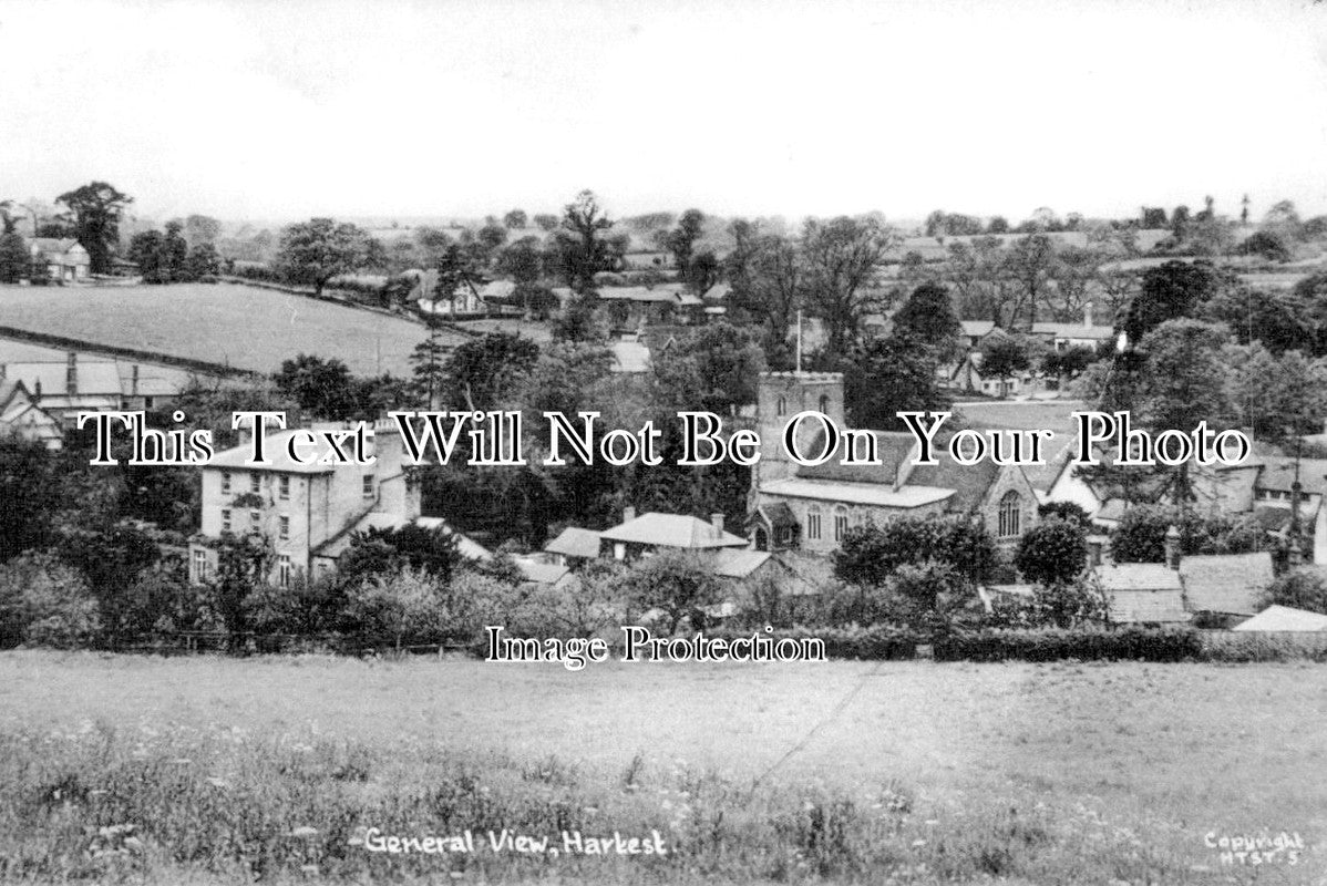 SF 4204 - View Of Hartest, Suffolk