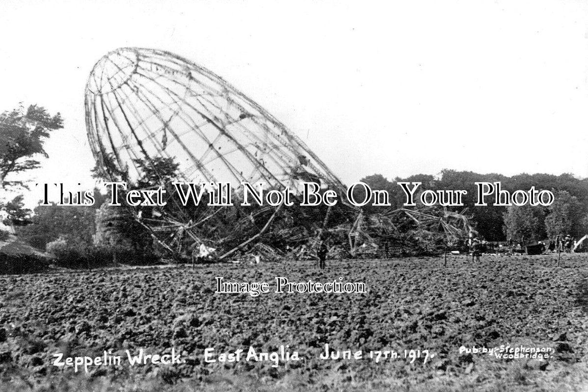 SF 4234 - Zeppelin Airship Wreck, Holly Tree Farm, Therberton, Suffolk