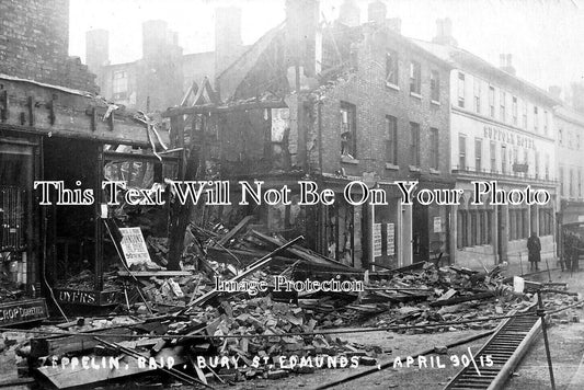 SF 4247 - Zeppelin Raid On Bury St Edmunds, Suffolk 1915 WW1