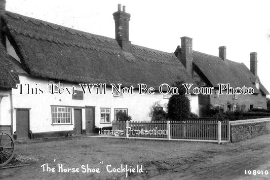 SF 4283 - The Horse Shoe Inn, Horseshoes Pub, Cockfield, Suffolk