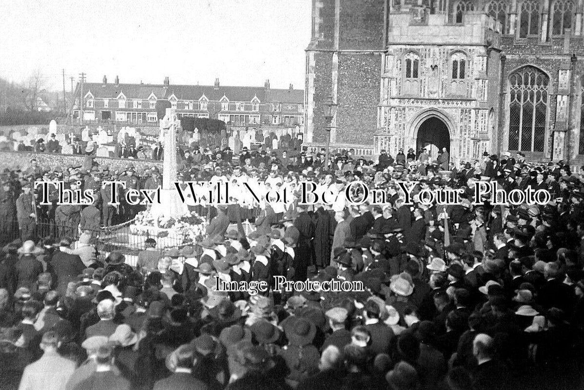 SF 4294 - Church Ceremony, Southwold War Memorial, Suffolk WW1