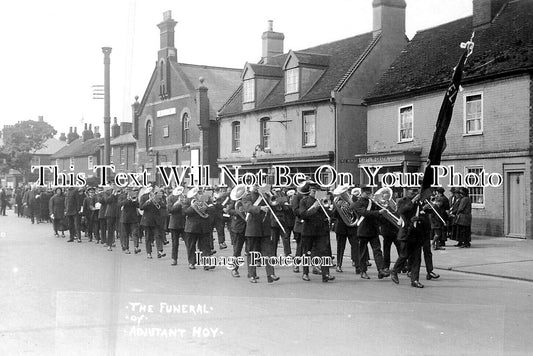 SF 4296 - The Funeral Of Adjutant Hoy, Felixstowe, Suffolk 1925