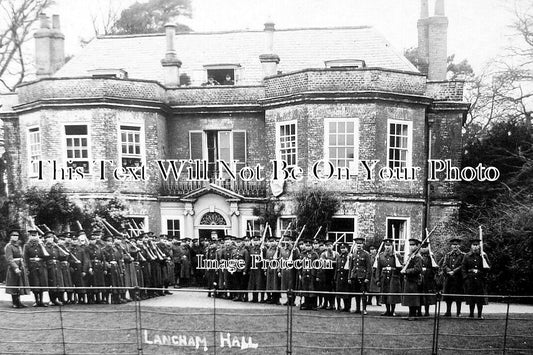 SF 4319 - Soldiers At Langham Hall, Langham, Bury St Edmunds, Suffolk