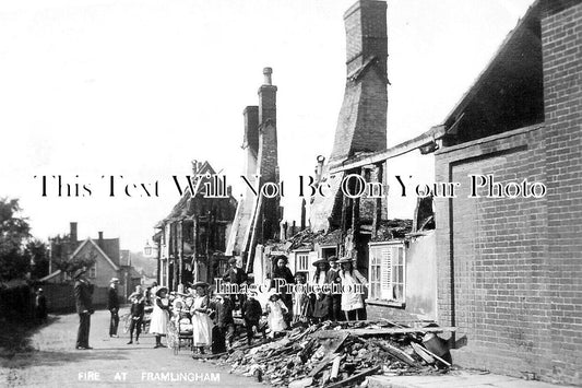 SF 4329 - Fire At Framlilgham, Fore Street Hill, Suffolk 1905