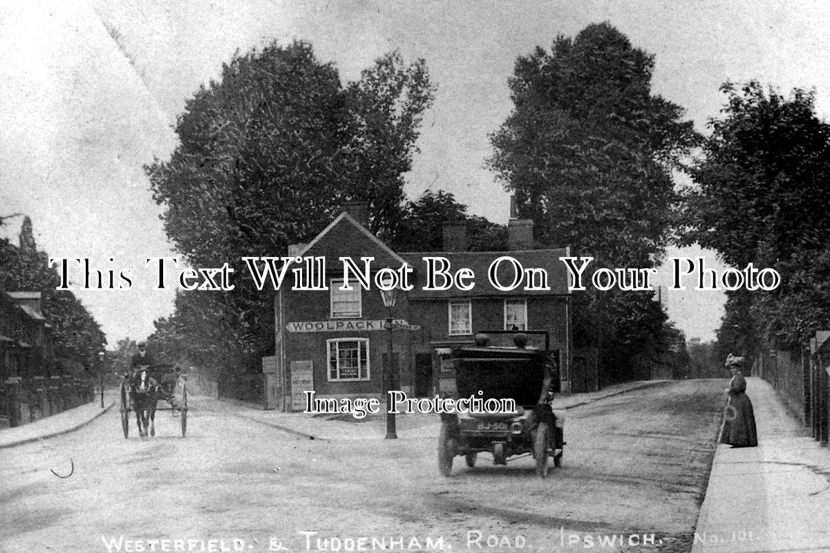 SF 433 - The Woolpack Inn, Westerfield & Tuddenham Road, Ipswich, Suffolk c1909