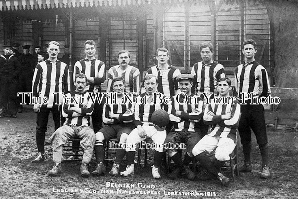 SF 437 - Lowestoft Minesweepers Football Team, Crown Meadow, Suffolk c1915