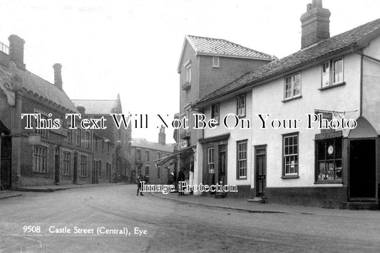 SF 4376 - Castle Street Central, Eye, Suffolk c1920