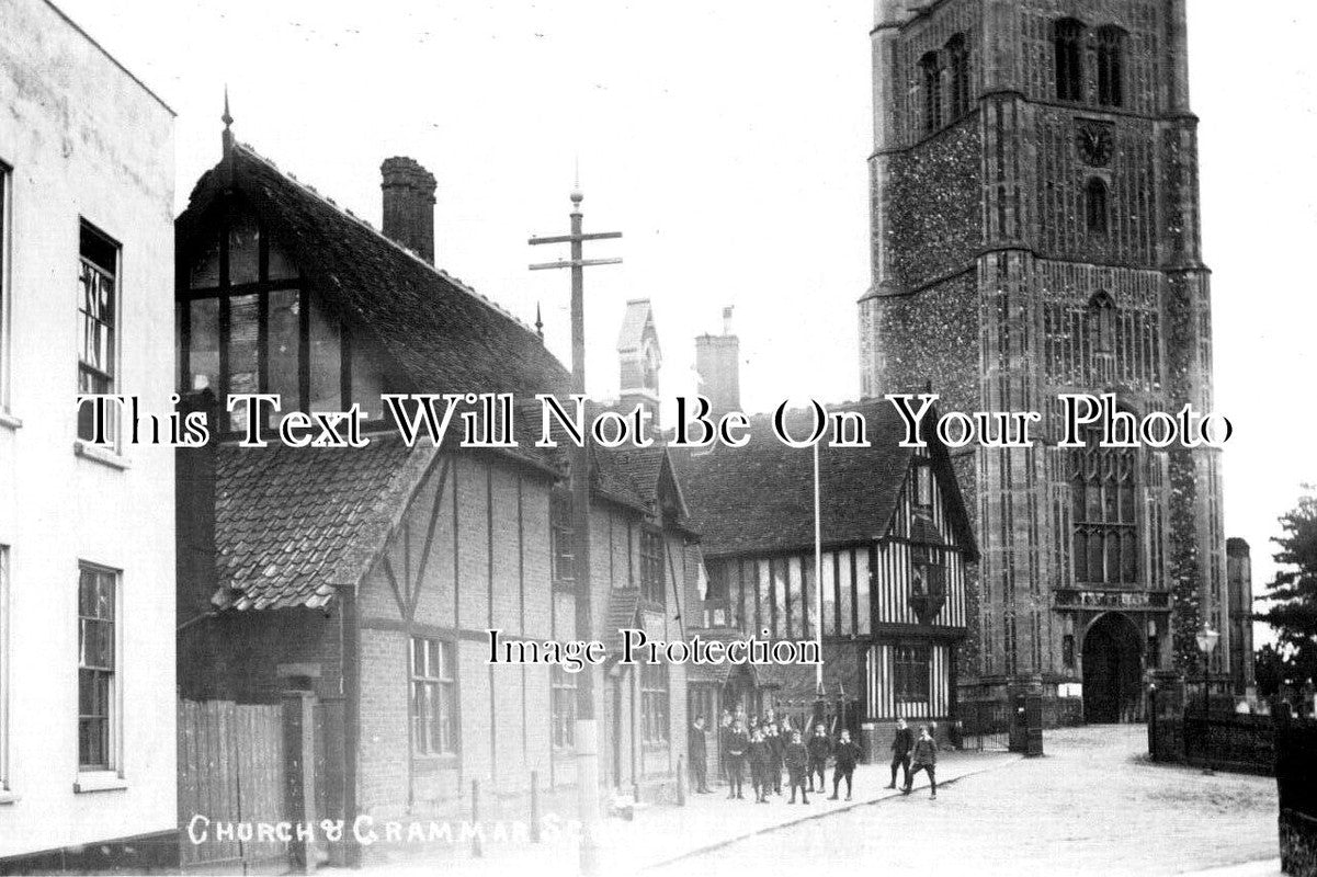 SF 4385 - Church & Grammar School, Eye, Suffolk c1912