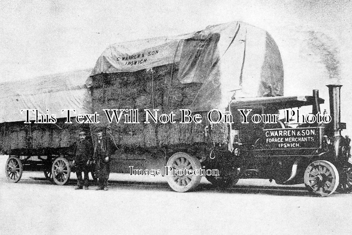 SF 441 - C Warren Forage Merchants Lorry, Ipswich, Suffolk c1905