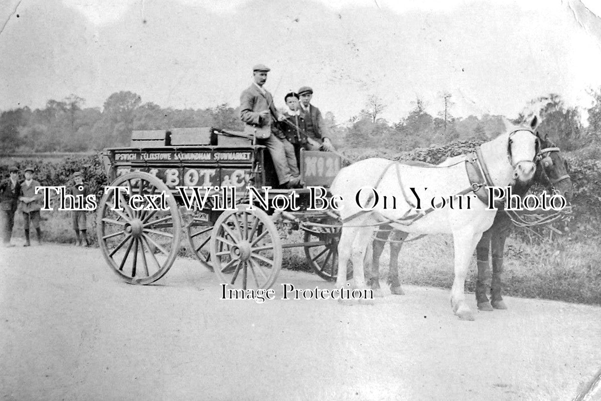 SF 443 - Talbot Mineral Water Wagon, Ipswich, Suffolk c1917
