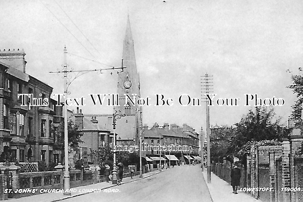 SF 509 - St Johns Church & London Road, Lowestoft, Suffolk