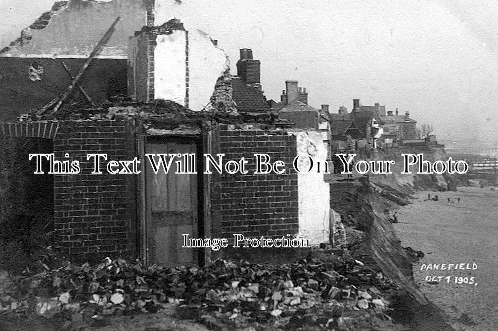 SF 596 - Cliff Erosion, Pakefield, Lowestoft, Suffolk c1905