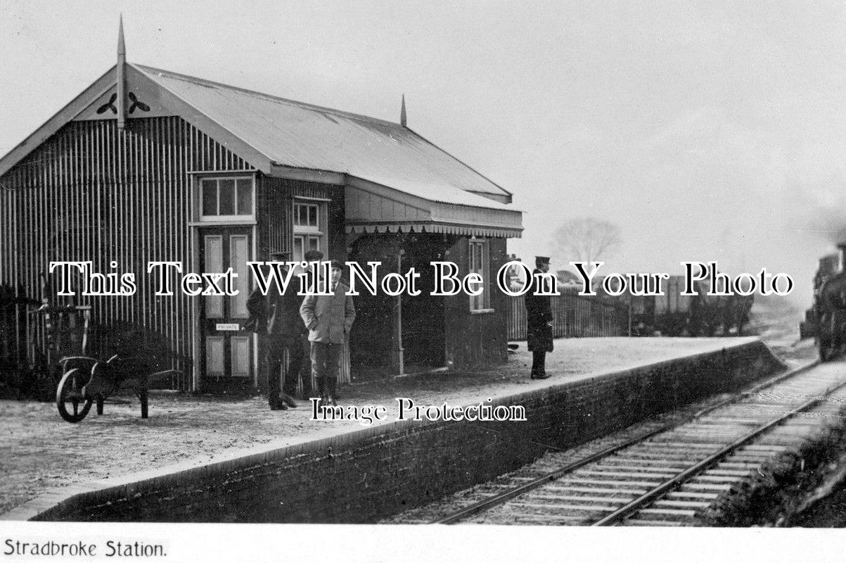 SF 614 - Stradbroke Railway Station, Suffolk c1912