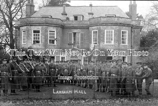 SF 618 - Soldiers At Langham Hall, Suffolk