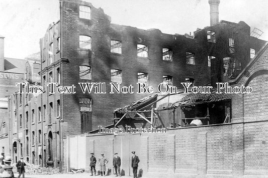 SF 634 - Fire At Burtons Mill On The Docks, Ipswich, Suffolk 1923